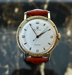 A STUNNING 35MM GENTS VINTAGE 1950S ROLEX PRECISION 
