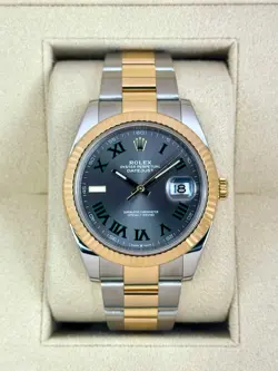 NEW 2025 ROLEX DATEJUST 41MM 126333 TWO-TONE OYSTER WIMBLEDON DIAL