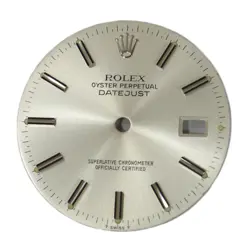 ROLEX DIAL SILVER 1600 1601 1603 BAR INDEX DATEJUST PARTS