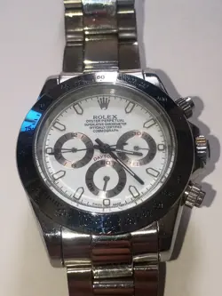 ROLEX DAYTONA 116520 STAINLESS STEEL 40MM WHITE CHRONOGRAPH DIAL READDESCRIPTION