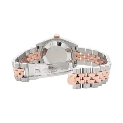 Rolex Datejust 31mm Rose Gold/Steel 178271 Fluted Bezel Jubilee Watch Box Papers