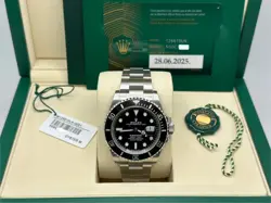 2025 ROLEX SUBMARINER DATE 126610LN 41MM BLACK CERAMIC STAINLESS STEEL BOX PAPER