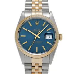ROLEX DATEJUST 16233 BLUE WATCH 686197