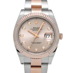 ROLEX DATEJUST 41 126331G SUNDUST/DIAMOND WATCH 687738