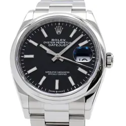 ROLEX DATEJUST 36 126200 CALENDAR BAR INDEX BLACK DIAL  SELF-WINDING 268963