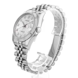 ROLEX DATEJUST 10P DIAMOND 116234G SILVER CARVING COMPUTER BIN 855835