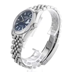 ROLEX DATEJUST 36 126200 BLUE WHITE BAR 5 ROW JUBILEE 548905
