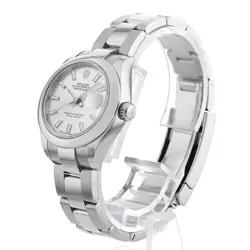 ROLEX DATEJUST 28 279160 SILVER BAR 3 ROW OYSTER  367592