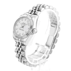 ROLEX DATEJUST 10P DIAMOND 1794G WHITE D 769785