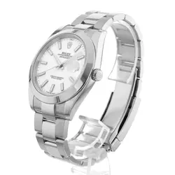 ROLEX DATEJUST 41 126300 WHITE BAR 3 ROW OYSTER  624484