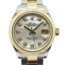 ROLEX DATEJUST 279173NG SHELL DIAMOND 10P SS YG SELF-WINDING 540409