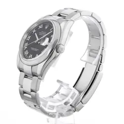 ROLEX DATEJUST 116200 BLACK ROMA 3 ROW OYSTER  M 425382