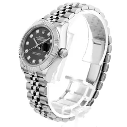 ROLEX DATEJUST 10P DIAMOND 279174 G DARK GRAY 5 ROW JUBILEE 855627