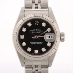 ROLEX DATEJUST 79174G SS×WG SS AT BLACK DIAL