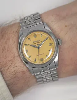 ROLEX AIR KING SUPER PRECISION TROPICAL DIAL 5500 VINTAGE 1960