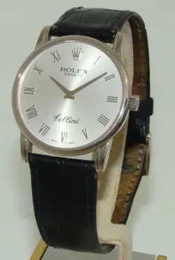 ROLEX CELLINI 32MM  18K WHITE GOLD MANUAL WIND WATCH REFERENCE 5116 C. 2001