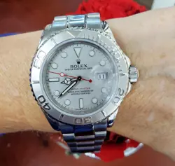 Rolex Yacht-Master 40mm Steel & Platinum Watch 16622 Complete Set 2005 Auto