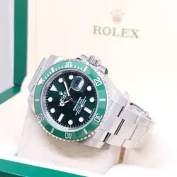 ROLEX 40MM GREEN DIAL GREEN BEZEL SUBMARINER DATE 116610LV (2018)