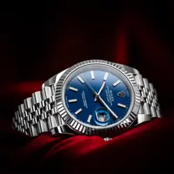 ROLEX DATEJUST 126334 41MM BLUE DIAL FLUTED JUBILEE COMPLETE SET MINT CONDITION