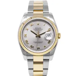 ROLEX DATEJUST 36, 116233, STEEL & GOLD, STEEL ROMAN DIAL, OYSTER BRACELET, B...