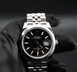 ROLEX DATEJUST 41 126334 BLACK DIAL STEEL MENS B/P 2023