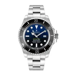 ROLEX SEA-DWELLER WATCH 44MM BLUE INDEX HOUR MARKERS DIAL CERAMIC