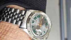 VINTAGE ROLEX DATEJUST 1601 CUSTOM WIMBLEDON DIAL MEN'S AUTOMATIC WATCH 1970