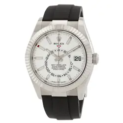 ROLEX SKY-DWELLER GMT AUTOMATIC CHRONOMETER WHITE DIAL MEN'S WATCH 336239-0003