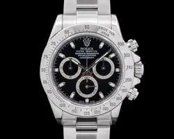 ROLEX 116520 DAYTONA SS BLACK DIAL
