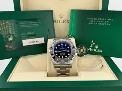 ROLEX SEA-DWELLER DEEPSEA 126660 44MM JAMES CAMERON BLUE BLACK BOX PAPERS 2021