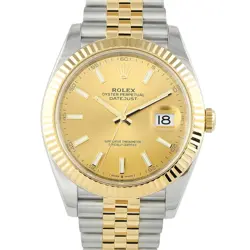 ROLEX DATEJUST 41 CHAMPAGNE DIAL TWO-TONE JUBILEE WATCH 126333