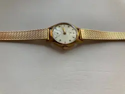 RARE VINTAGE ROLEX LADIES 1927-21MM ROUND - 18K SOLID GOLD-W/GOLD CLASP BRACELET