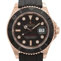 ROLEX YACHT-MASTER 40 126655 PG PG & RUBBER AT BLACK DIAL