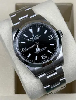2025 ROLEX EXPLORER 36MM 124270 STAINLESS STEEL BLACK DIAL