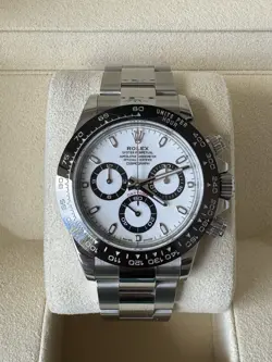 2018 ROLEX DAYTONA 116500 PANDA STEEL & CERAMIC WHITE DIAL 40MM WATCH BOX PAPERS