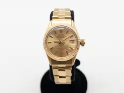 ESTATE $25,000 ROLEX CHAMPAGNE DATEJUST 18K YELLOW GOLD LADIES WATCH SERVICED