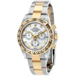 ROLEX COSMOGRAPH DAYTONA MOP DIAMOND STEEL AND 18K YELLOW GOLD MEN'S WATCH