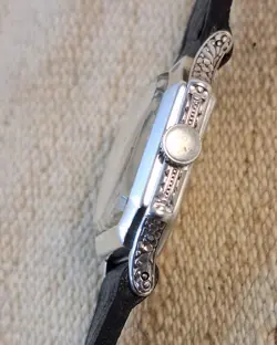 VERY RARE  MEN'S watch ROLEX MARCONI ,  WORK VERY WELL, ART DECO,SILVER