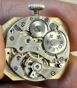 VERY RARE  MEN'S watch ROLEX MARCONI ,  WORK VERY WELL, ART DECO,SILVER