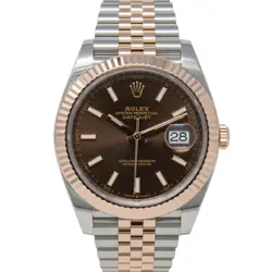 ROLEX DATEJUST 41 126331 WRISTWATCH - CHOCOLATE, JUBILEE