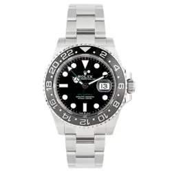 ROLEX GMT-MASTER II BRUCE WAYNE STAINLESS STEEL BLACK 40MM 126710GRNR FULL SET