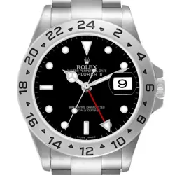 ROLEX EXPLORER II 40 BLACK DIAL STEEL MENS WATCH 16570 BOX CARD