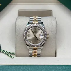 ROLEX LADY-DATEJUST CHAMPAGNE STAR DIAMOND TWO TONE YELLOW GOLD DIAMOND JUBILEE