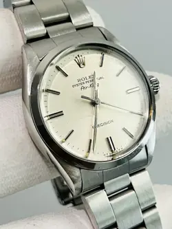 ROLEX AIRKING 5500 SILVER DIAL 34MM 1987