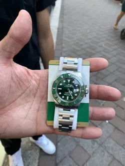 ROLEX SUBMARINER 116610LV SILVER OYSTER BRACELET WITH GREEN BEZEL 2018