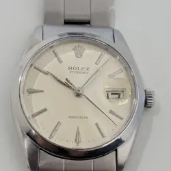 ROLEX OYSTERDATE PRECISION REF 6694 1960S 34MM MENS MANUAL WIND VINTAGE RA207S