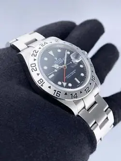 ROLEX EXPLORER II 16570 BLACK DIAL MENS WATCH BOX PAPERS