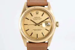 ROLEX DATEJUST 1601 18K YELLOW GOLD 36MM MEN'S WATCH