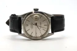 ROLEX DATEJUST MENS 36MM STEEL AUTOMATIC WATCH 1600 MOSAIC DIAL #WI379
