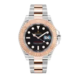 ROLEX YACHT-MASTER WATCH 40MM BLACK INDEX HOUR MARKERS DIAL ROSE GOLD